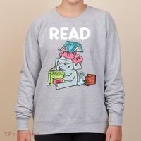 Funny Teacher Library Read Book Club Piggie Elephant Pigeons Women's Sweatshirt thumb 0