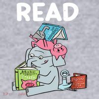 Funny Teacher Library Read Book Club Piggie Elephant Pigeons Women's Sweatshirt thumb 2