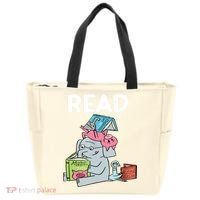 Funny Teacher Library Read Book Club Piggie Elephant Pigeons Tote Bag thumb 0
