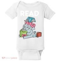 Funny Teacher Library Read Book Club Piggie Elephant Pigeons Baby Bodysuit thumb 0