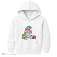 Funny Teacher Library Read Book Club Piggie Elephant Pigeons Kids Hoodie thumb 0