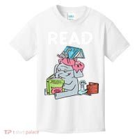 Funny Teacher Library Read Book Club Piggie Elephant Pigeons Kids T-Shirt thumb 0