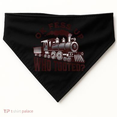 Funny Train Lovers Who Tooted Train USA-Made Doggie Bandana