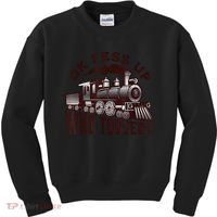 Funny Train Lovers Who Tooted Train Kids Sweatshirt thumb 0