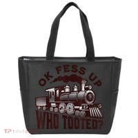Funny Train Lovers Who Tooted Train Tote Bag thumb 0