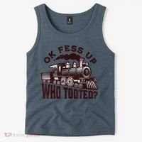 Funny Train Lovers Who Tooted Train Tank Top thumb 2