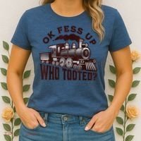 Funny Train Lovers Who Tooted Train Women's T-Shirt thumb 2