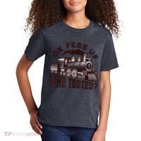 Funny Train Lovers Who Tooted Train Kids T-Shirt thumb 2