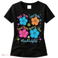 Feed Them Love Them Send Them Back Lunch Lady Life Women's T-Shirt thumb 0