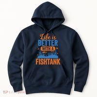 Fish Tank Life Fishkeeping Aquarium Lover Fishkeeper Hoodie thumb 0