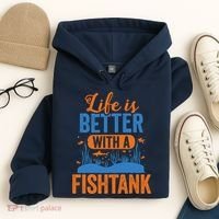 Fish Tank Life Fishkeeping Aquarium Lover Fishkeeper Hoodie thumb 4
