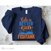 Fish Tank Life Fishkeeping Aquarium Lover Fishkeeper Sweatshirt thumb 2