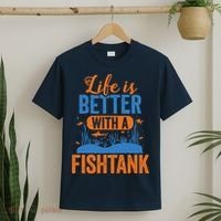 Fish Tank Life Fishkeeping Aquarium Lover Fishkeeper T-Shirt thumb 2