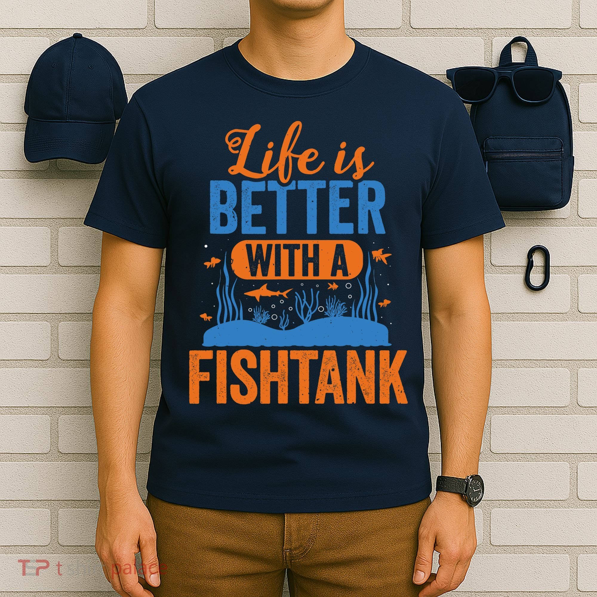 Fish Tank Life Fishkeeping Aquarium Lover Fishkeeper T-Shirt