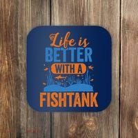 Fish Tank Life Fishkeeping Aquarium Lover Fishkeeper Coaster thumb 0