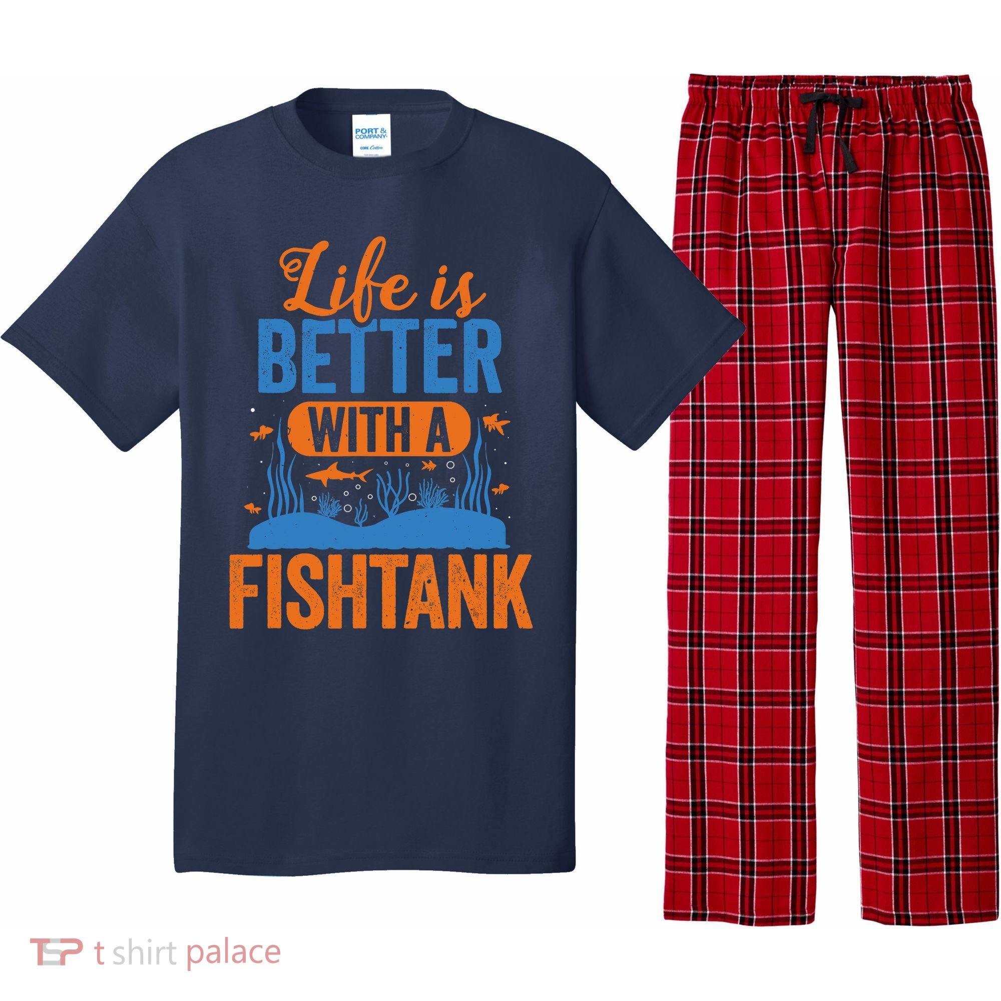 Fish Tank Life Fishkeeping Aquarium Lover Fishkeeper Pajama Set
