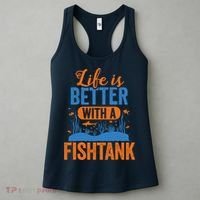 Fish Tank Life Fishkeeping Aquarium Lover Fishkeeper Women's Tank Top thumb 3