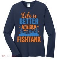Fish Tank Life Fishkeeping Aquarium Lover Fishkeeper Women's Long Sleeve Shirt thumb 0