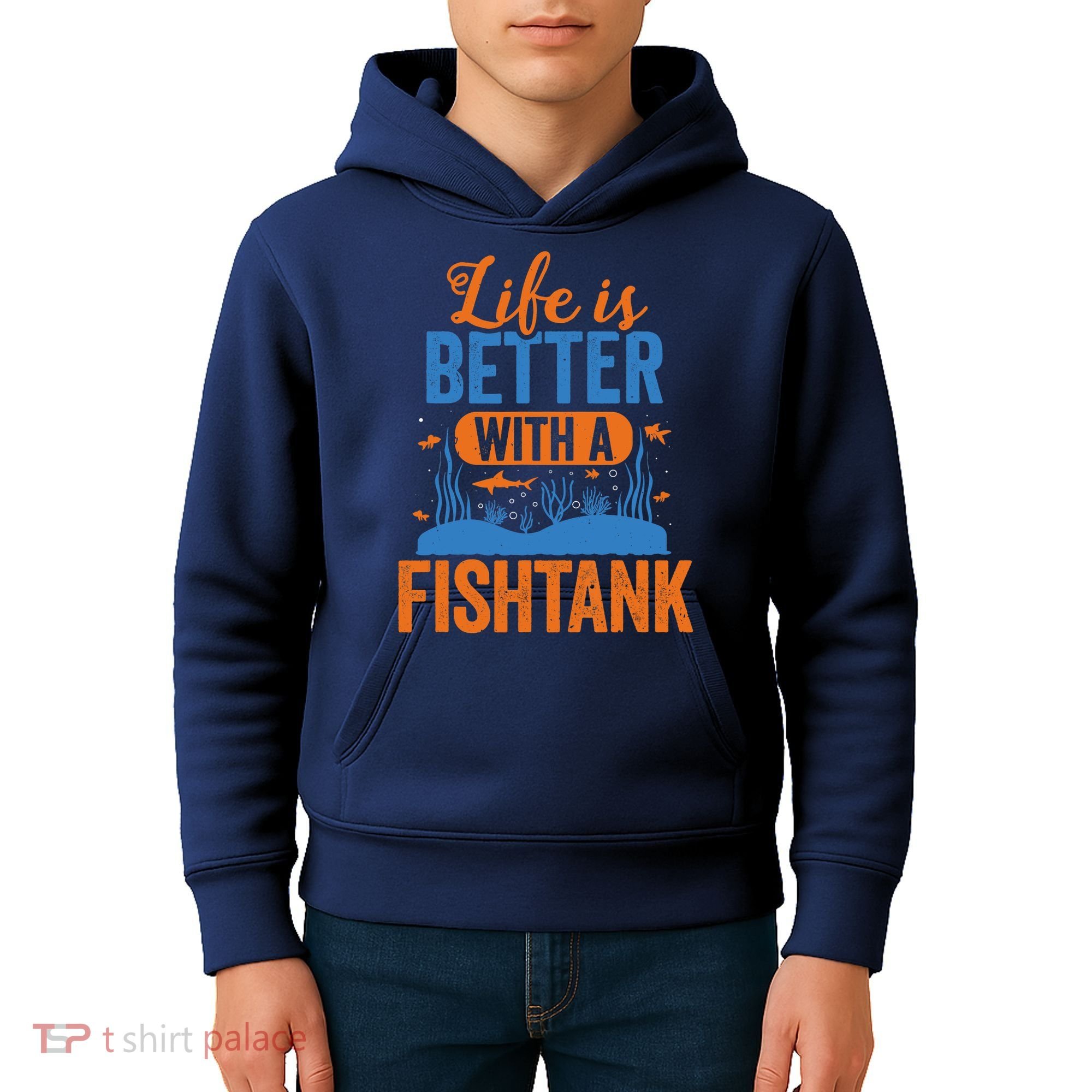 Fish Tank Life Fishkeeping Aquarium Lover Fishkeeper Kids Hoodie