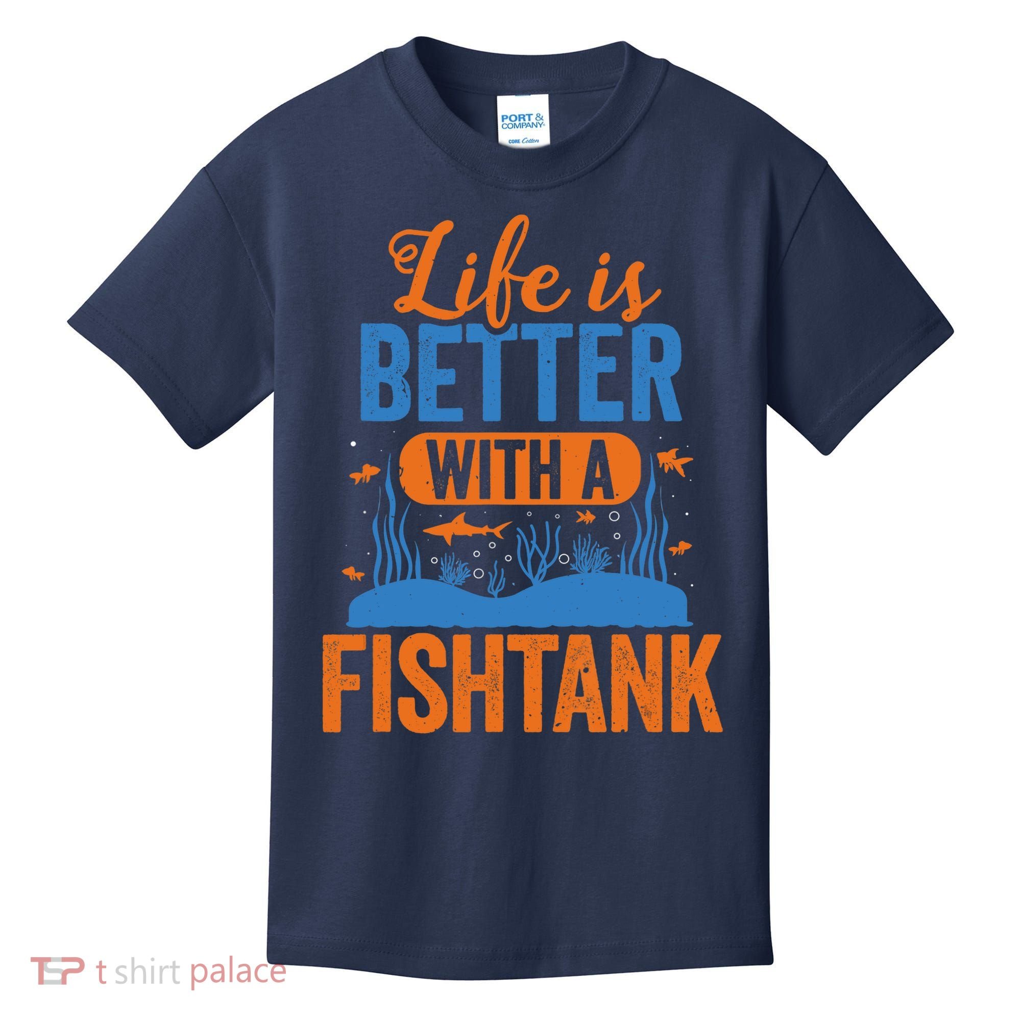 Fish Tank Life Fishkeeping Aquarium Lover Fishkeeper Kids T-Shirt