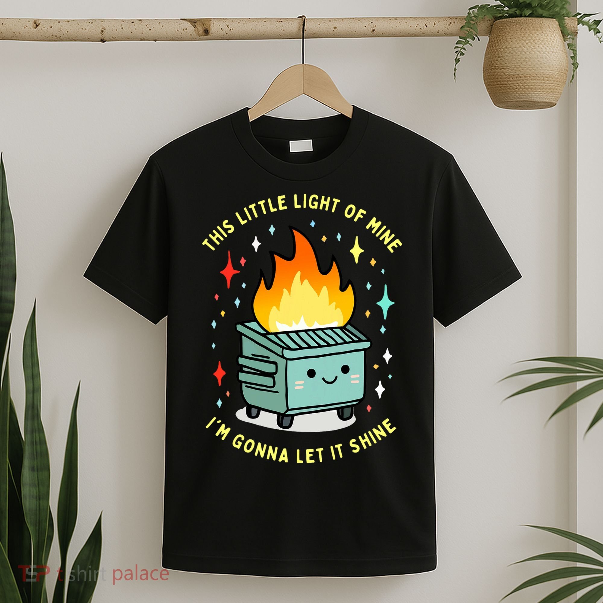 Funny This Little Light Of Mine Lil Dumpster Fire Meme T-Shirt