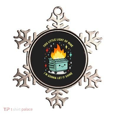 Funny This Little Light Of Mine Lil Dumpster Fire Meme Ornament