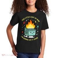 Funny This Little Light Of Mine Lil Dumpster Fire Meme Kids T-Shirt thumb 2