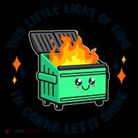 Funny This Little Light Of Mine Im Gonna Let It Shine Dumpster Fire Coffee Mug thumb 5