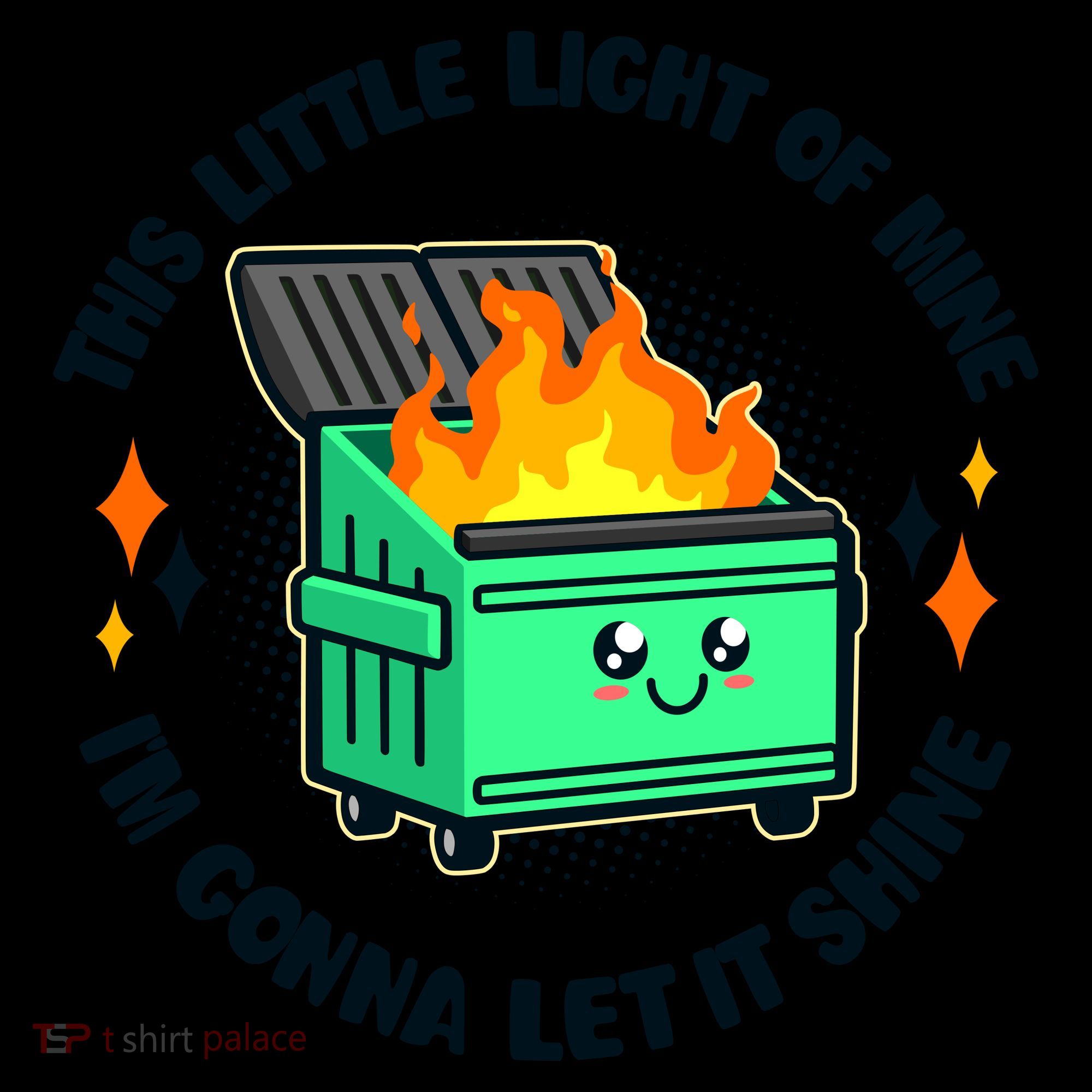 Funny This Little Light Of Mine Im Gonna Let It Shine Dumpster Fire Coffee Mug