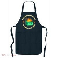 Funny This Little Light Of Mine Im Gonna Let It Shine Dumpster Fire Apron thumb 0