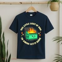 Funny This Little Light Of Mine Im Gonna Let It Shine Dumpster Fire T-Shirt thumb 2