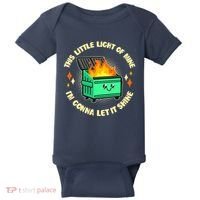 Funny This Little Light Of Mine Im Gonna Let It Shine Dumpster Fire Baby Bodysuit thumb 0