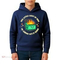 Funny This Little Light Of Mine Im Gonna Let It Shine Dumpster Fire Kids Hoodie thumb 4
