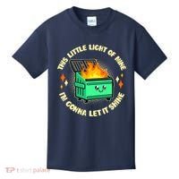 Funny This Little Light Of Mine Im Gonna Let It Shine Dumpster Fire Kids T-Shirt thumb 0