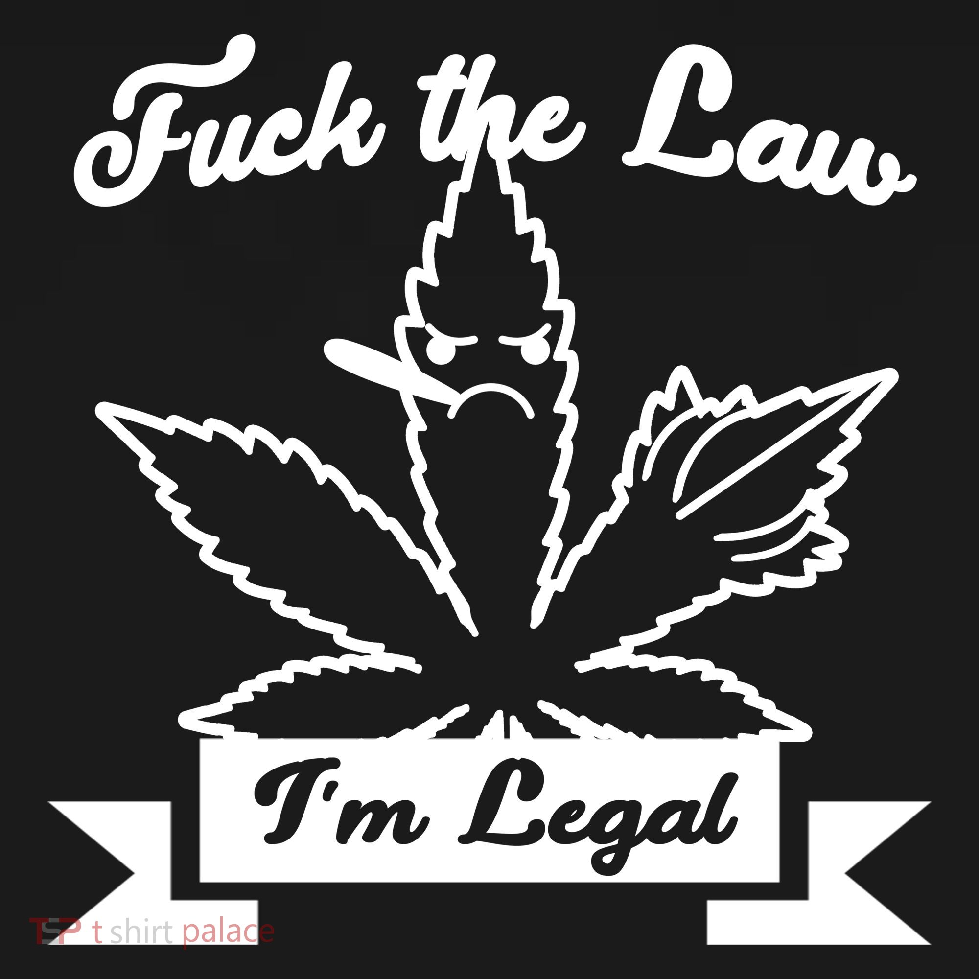 Fuck The Law I'm Legal Weed Coaster