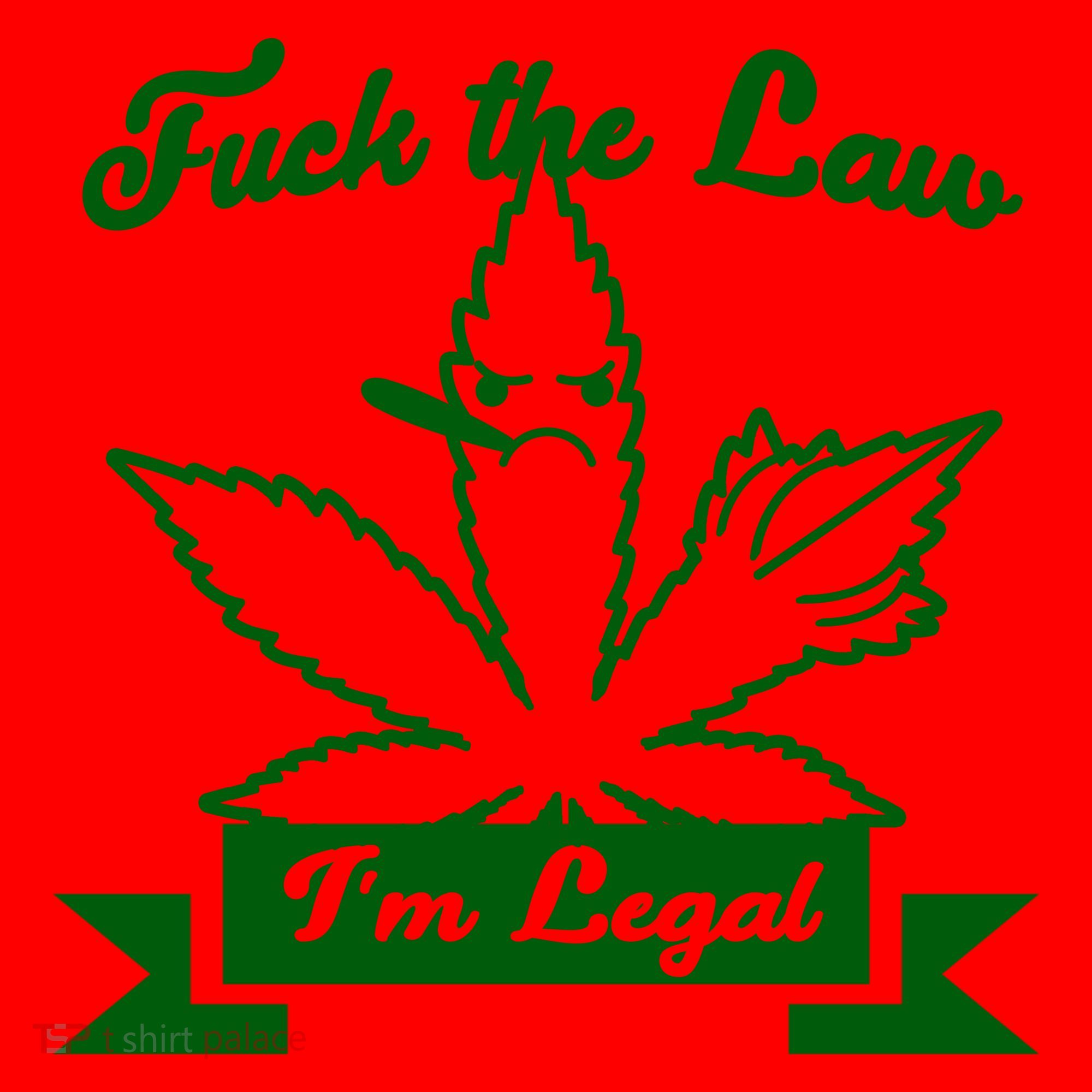 Fuck The Law I'm Legal Weed Santa Hat