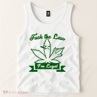 Fuck The Law I'm Legal Weed Tank Top thumb 2