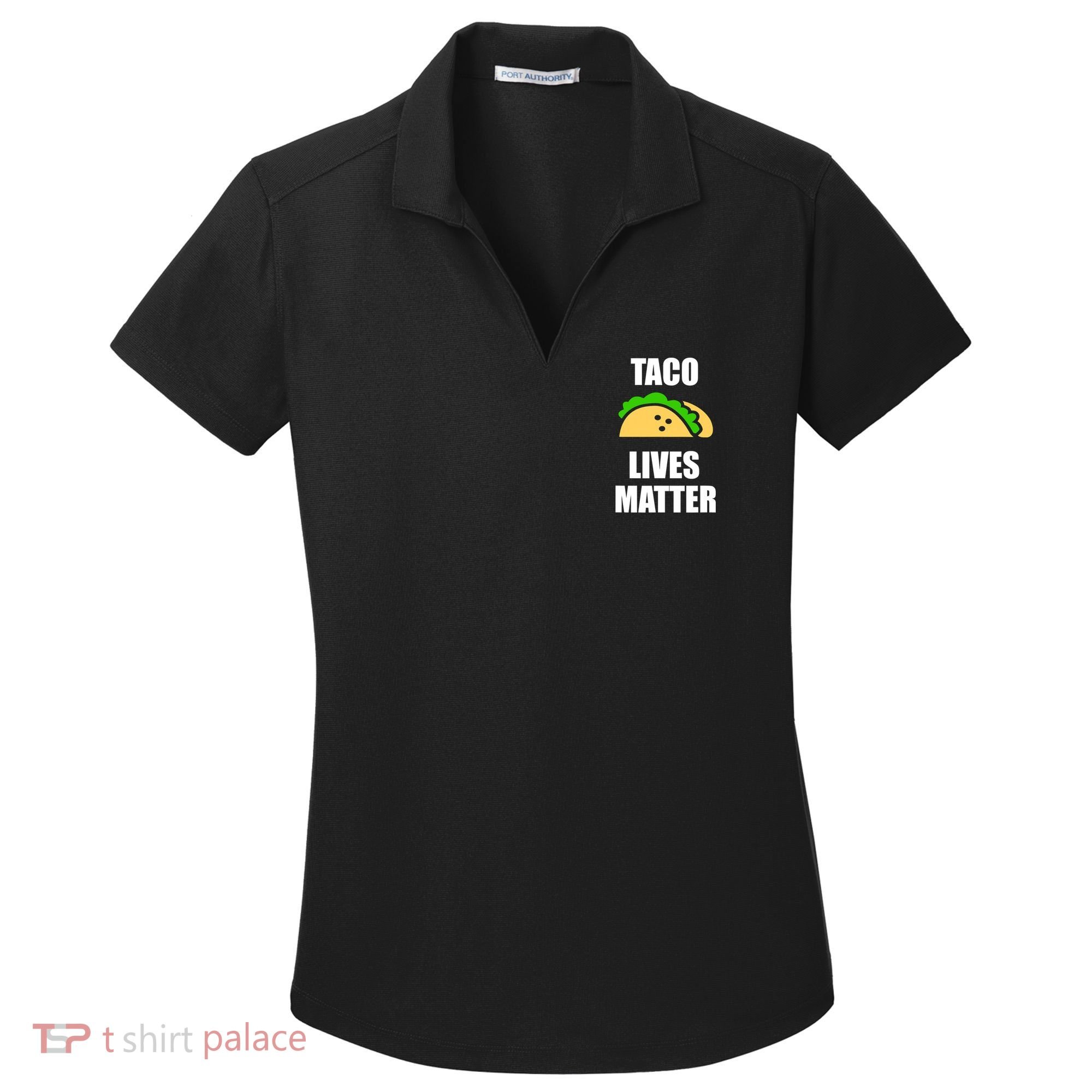 Funny Taco Lives Matter Taco lover Women's Dry Zone Grid Polo