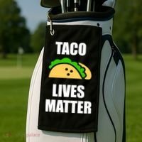 Funny Taco Lives Matter Taco lover Golf Towel thumb 2