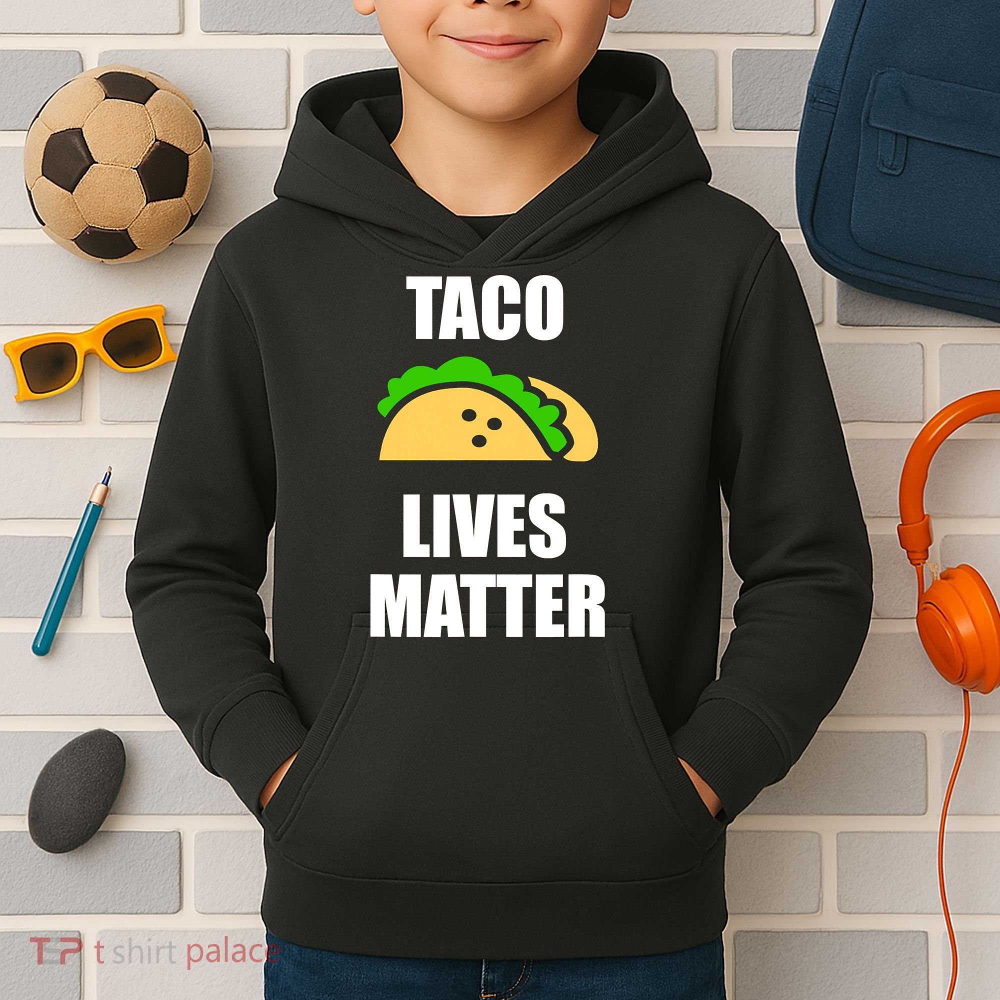 Funny Taco Lives Matter Taco lover Kids Hoodie