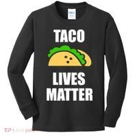 Funny Taco Lives Matter Taco lover Kids Long Sleeve Shirt thumb 0