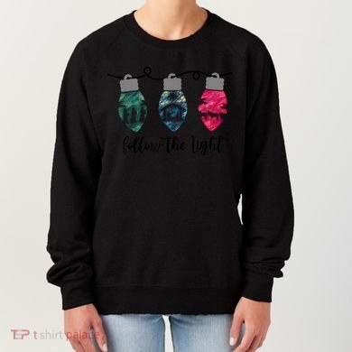 Follow The Light Christ Xmas Light Women's Sweatshirt