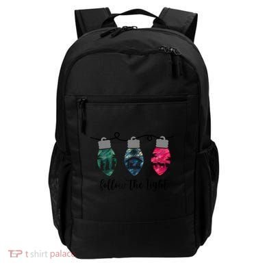 Follow The Light Christ Xmas Light Backpack