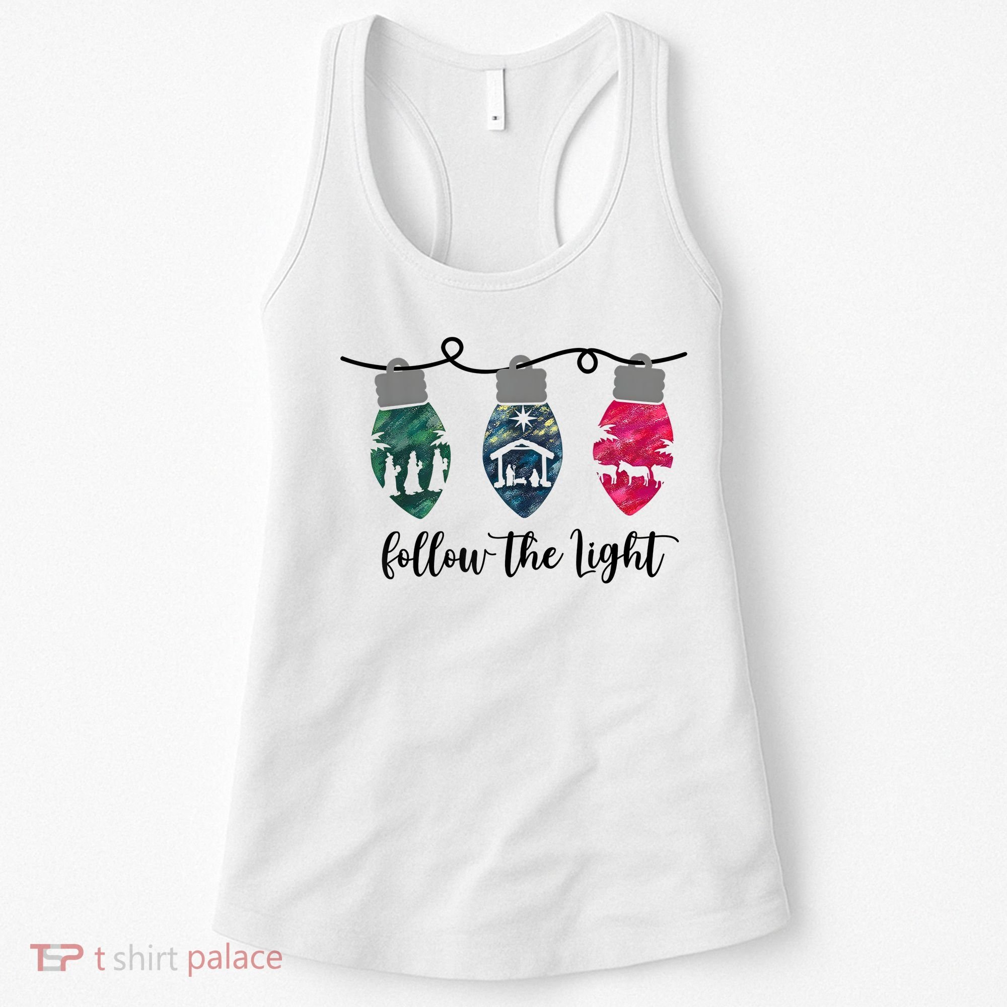 Follow The Light Christ Xmas Light Women's Tank Top