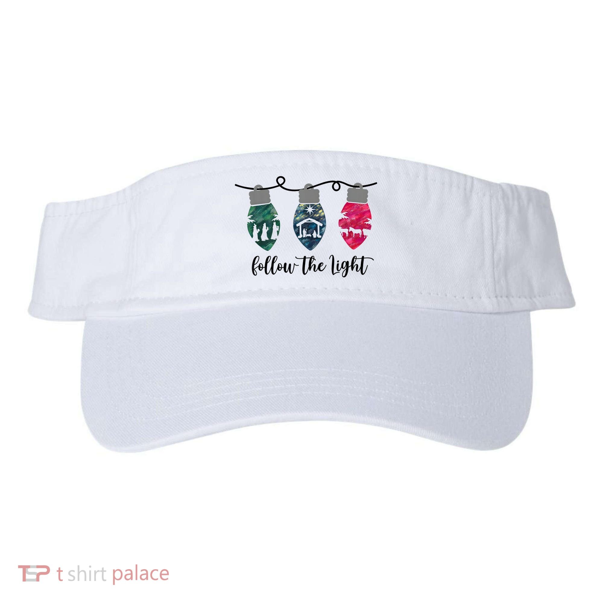 Follow The Light Christ Xmas Light Visor