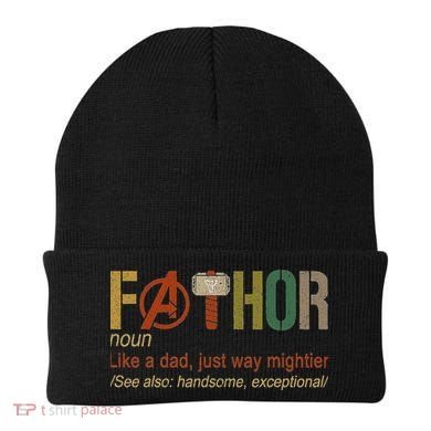 Fa Thor Like Dad Just Way Mightier Hero Limited Design 20s Beanie