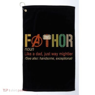 Fa Thor Like Dad Just Way Mightier Hero Limited Design 20s Golf Towel