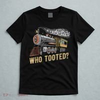 Funny Train Lovers & Railroad Vintage Retro Locomotive Gifts T-Shirt thumb 5