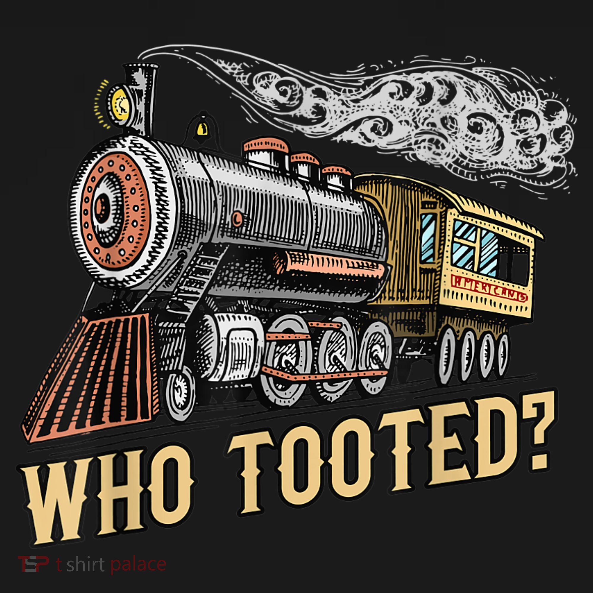 Funny Train Lovers & Railroad Vintage Retro Locomotive Gifts T-Shirt