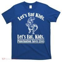 Funny Teacher Let's Eat Kids Punctuation Saves Lives Grammar Meaningful Gift T-Shirt thumb 0